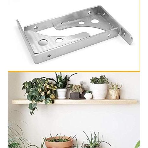 Soporte de Estante Flotante CBTONE 10" Acero Inoxidable 4 Pcs