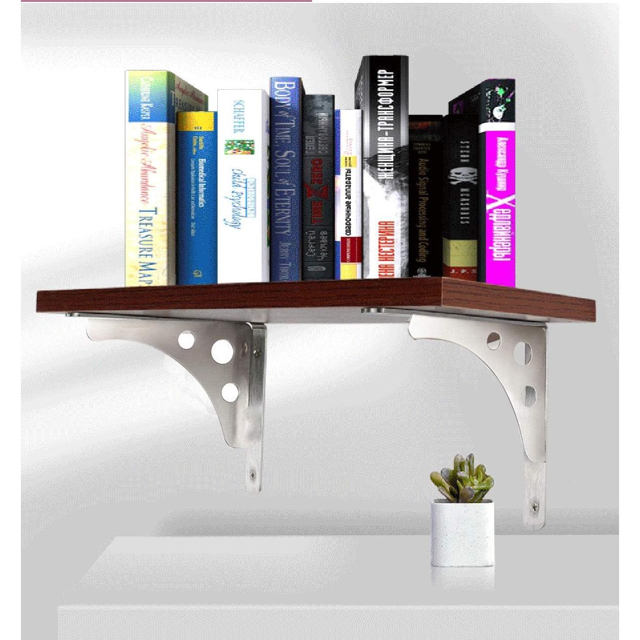 Soporte de Estante Flotante CBTONE 10" Acero Inoxidable 4 Pcs