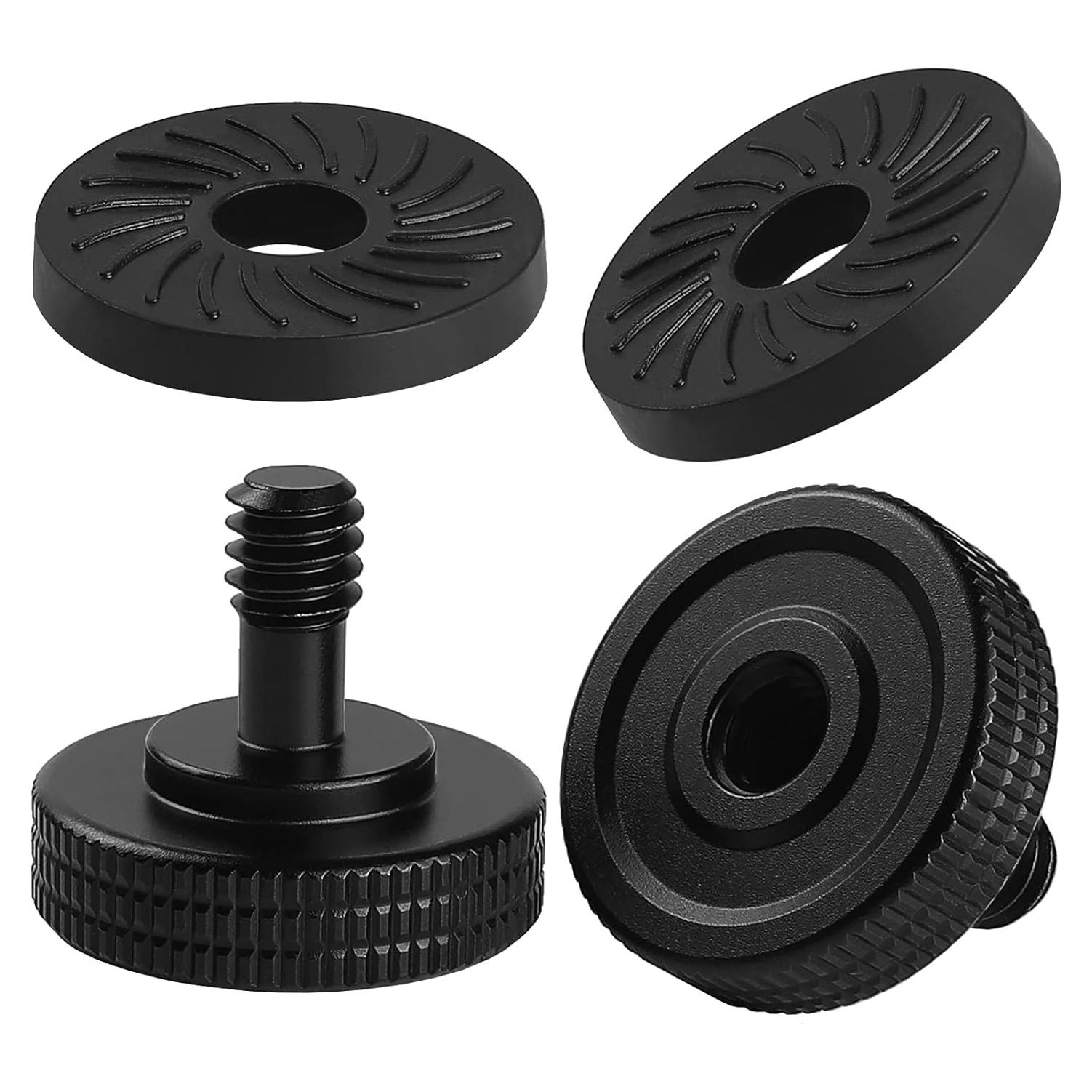 Juego de Tornillos de Pulgar Frgyee 1/4" Rápida Liberación con Goma