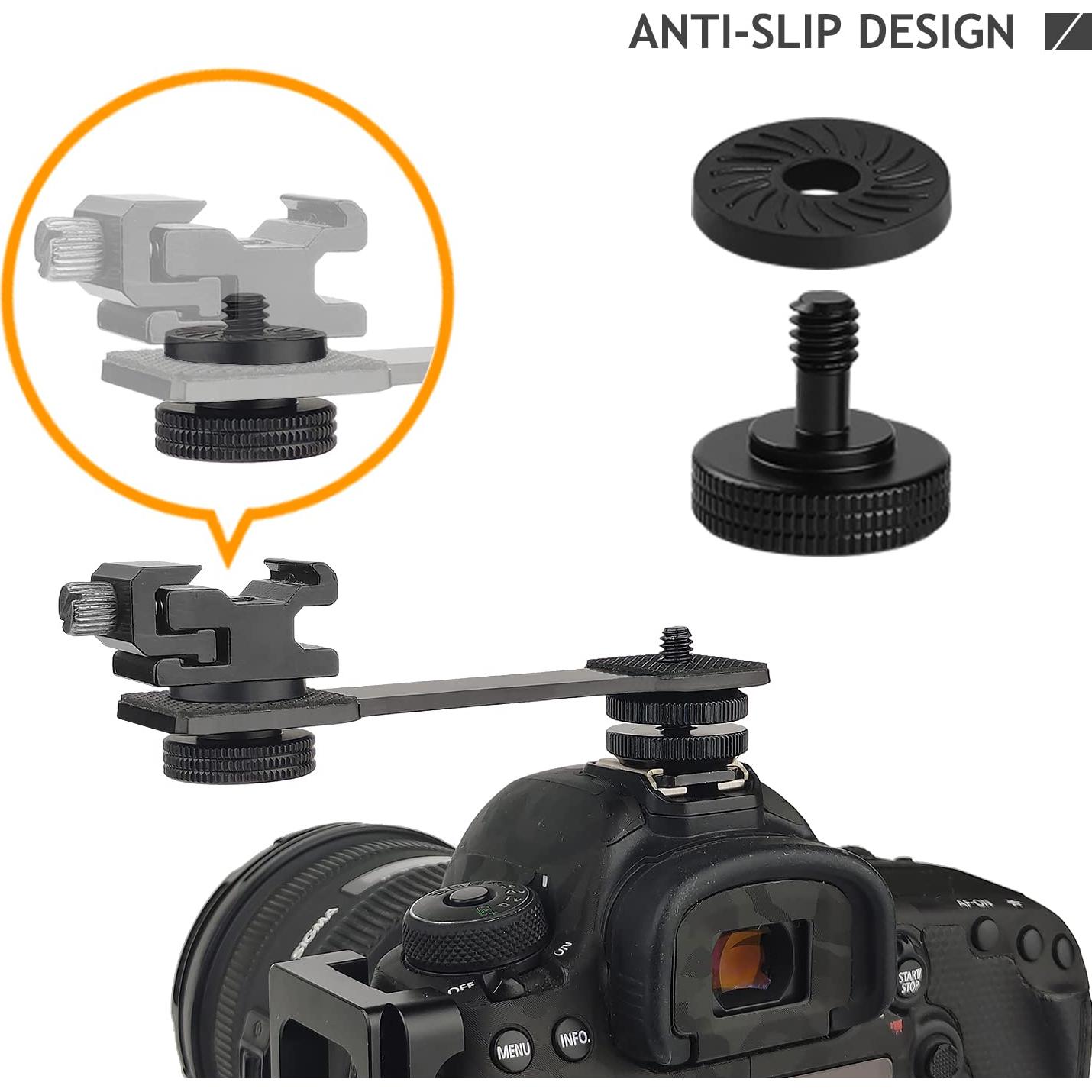 Juego de Tornillos de Pulgar Frgyee 1/4" Rápida Liberación con Goma