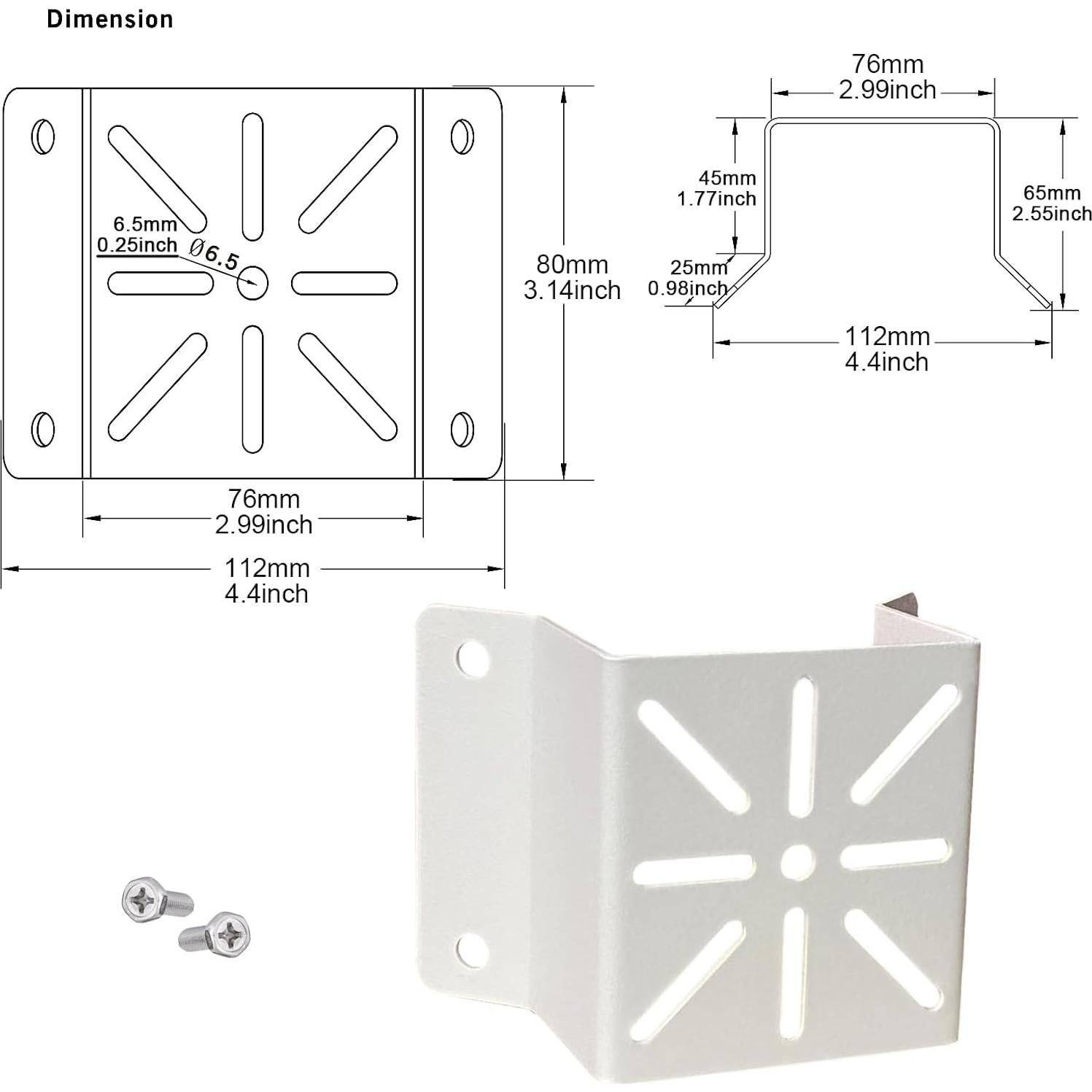 Soporte de Pared en Esquina Mini WiTi para Cámara IP Metal