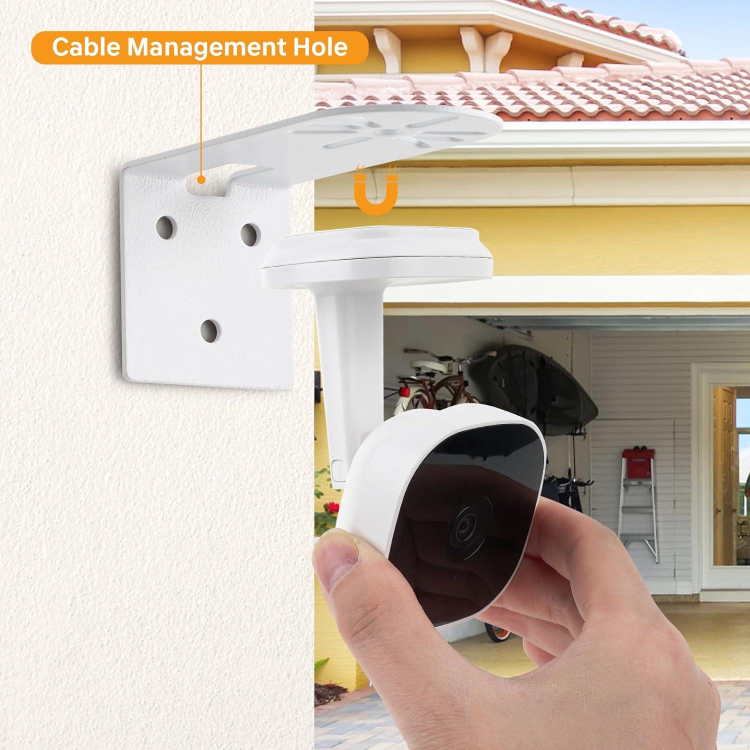 Soporte de Pared Metal para Cámara Seguridad myQ - Instalación Fácil