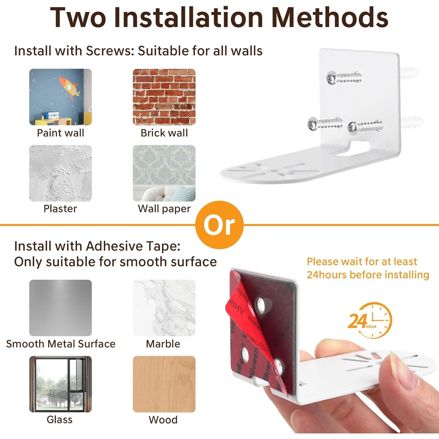 Soporte de Pared Metal para Cámara Seguridad myQ - Instalación Fácil