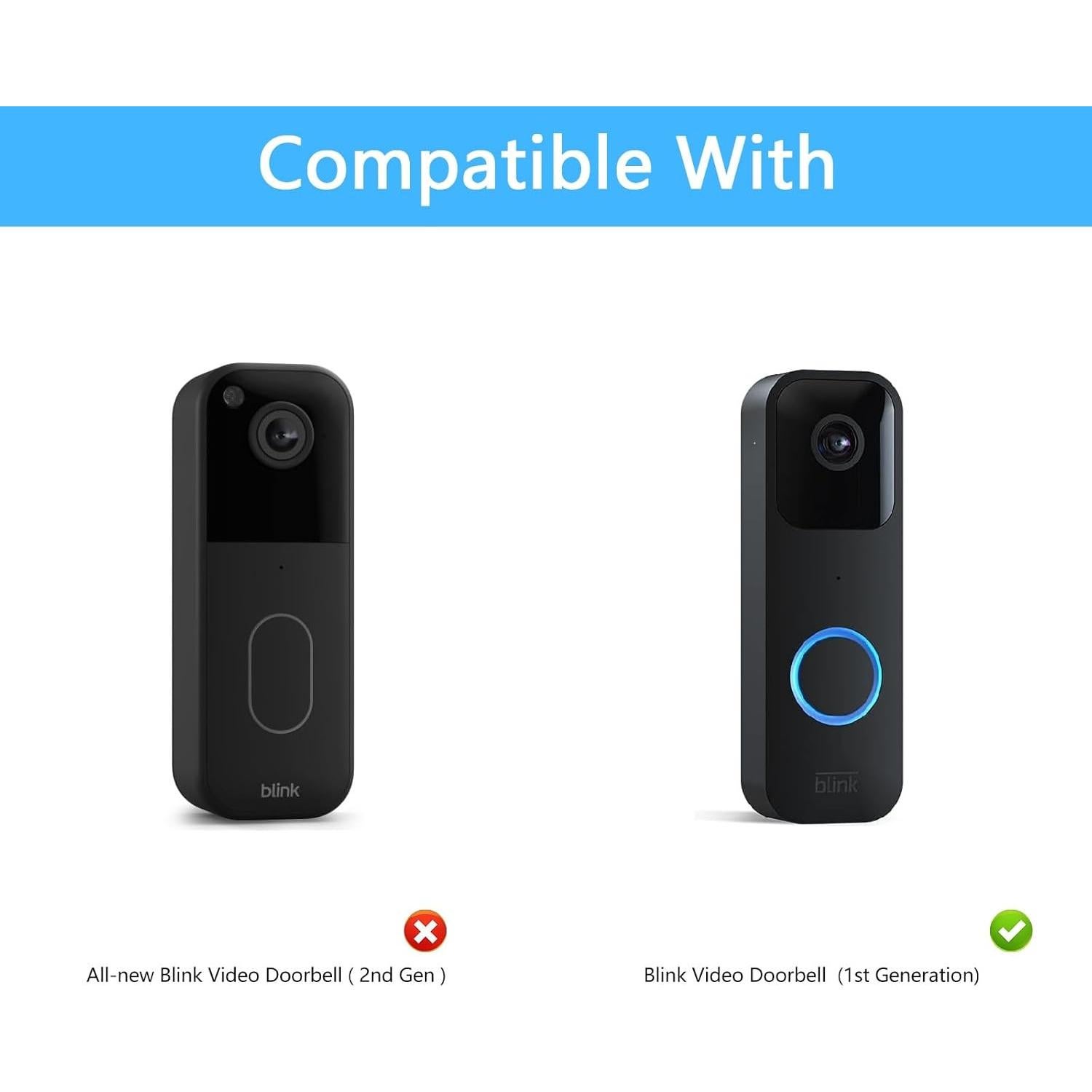 Soporte ajustable para timbre de video Blink OkeMeeo - Paquete de 3