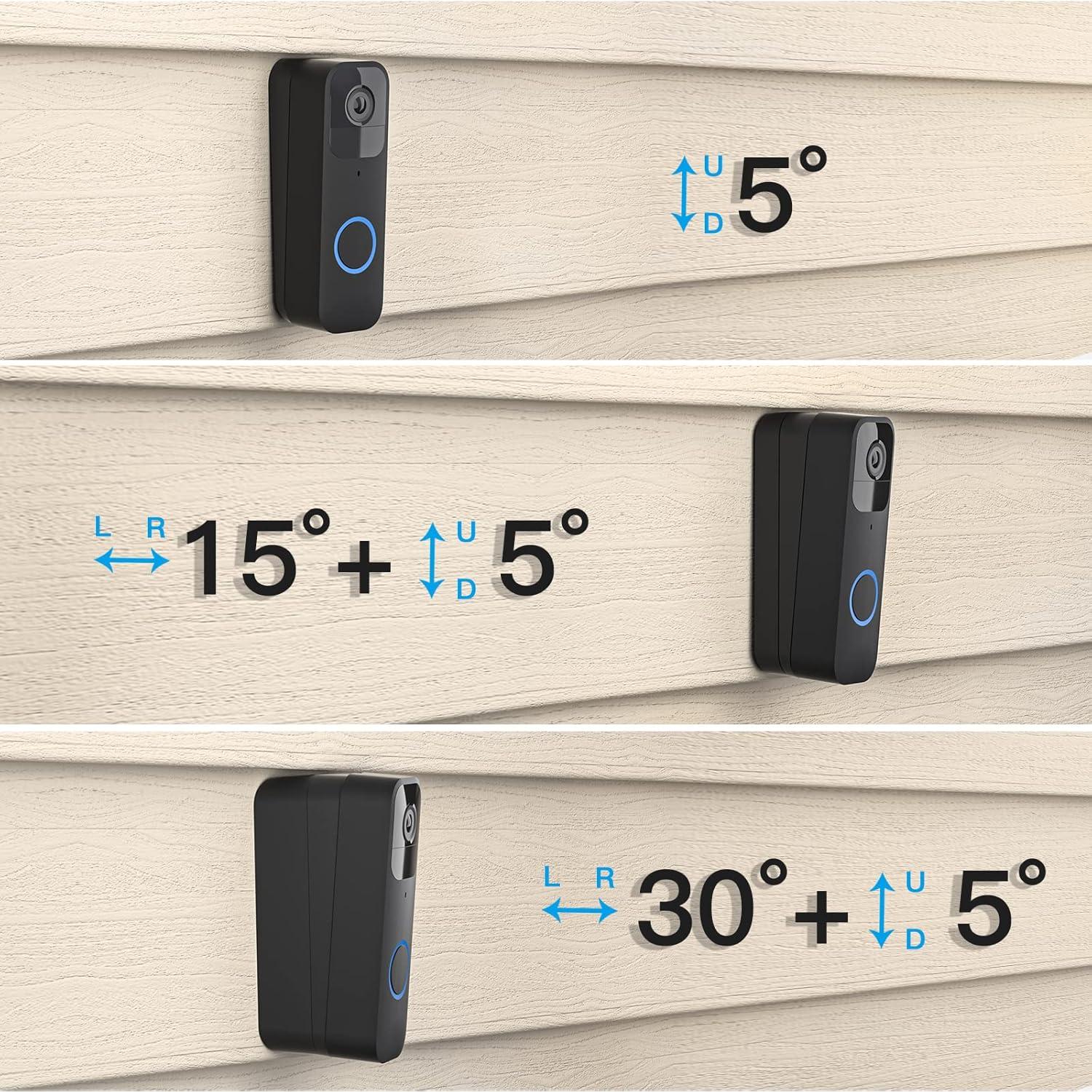 Soporte ajustable para timbre de video Blink OkeMeeo - Paquete de 3