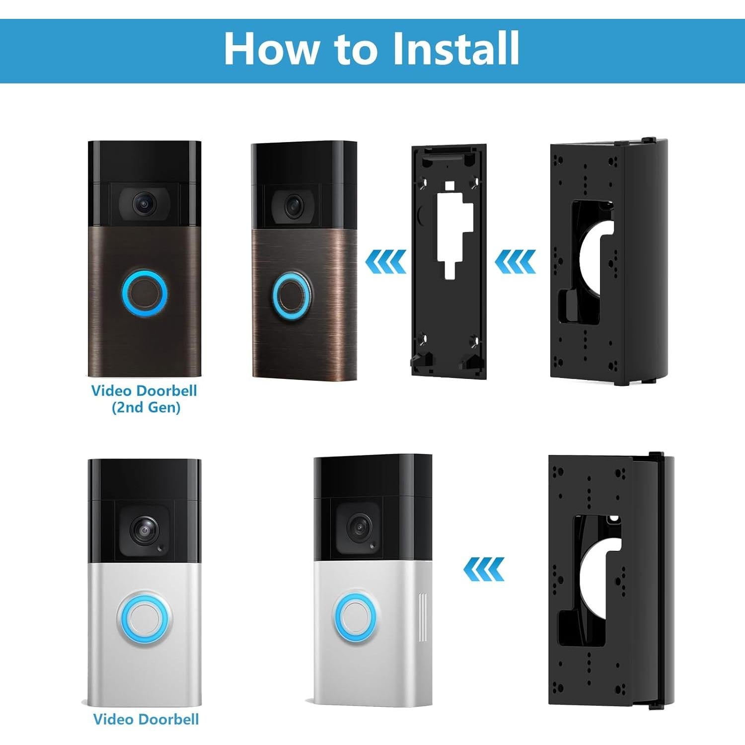 Soporte Ajustable para Timbre de Video Mamerry - 30 a 55 Grados