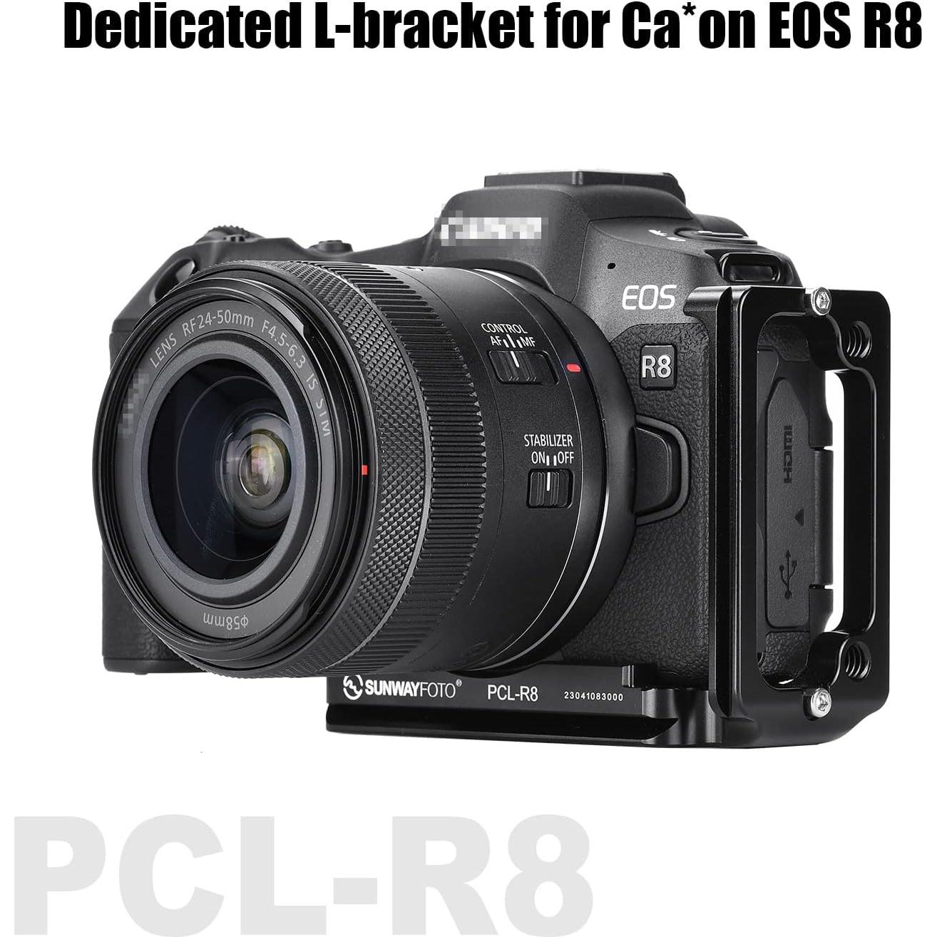 Soporte L SUNWAYFOTO PCL-R8 para Canon EOS R8/RP Aluminio