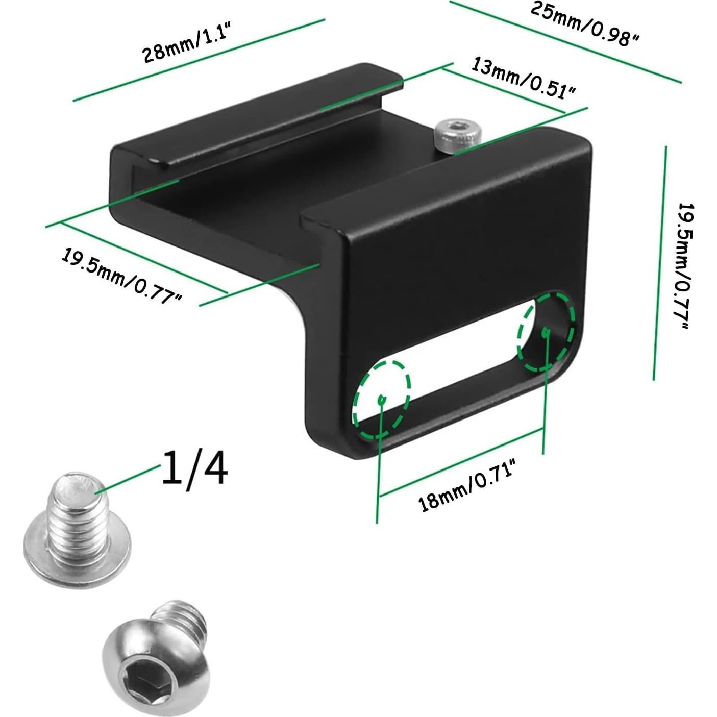 Adaptador de Montaje de Zapata Fría 90° CHENZILIN Aluminio