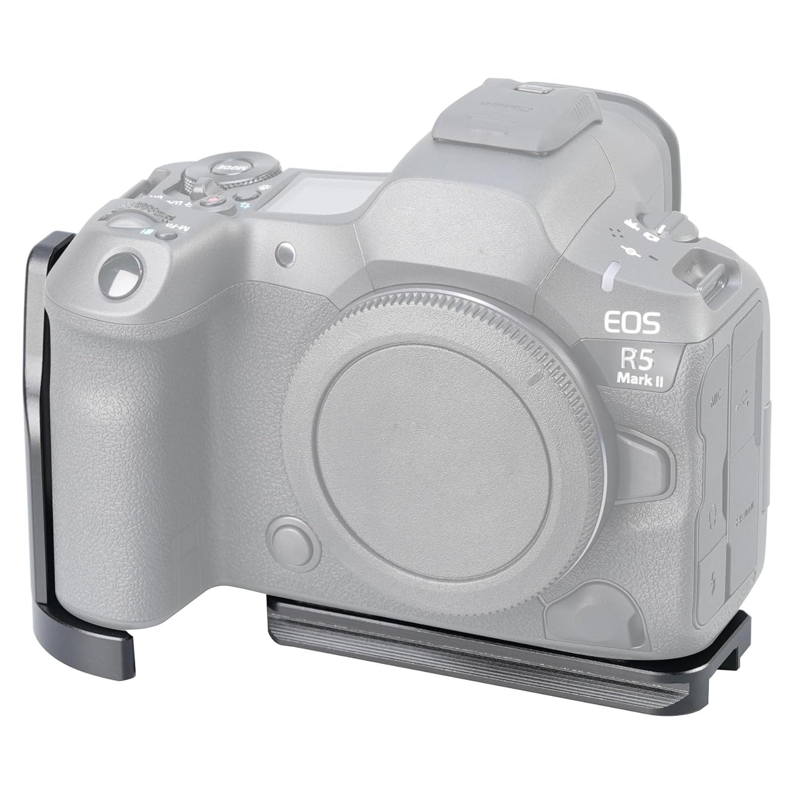 Soporte L-Shape FocusFoto para Canon EOS R5 Mark II - Aluminio
