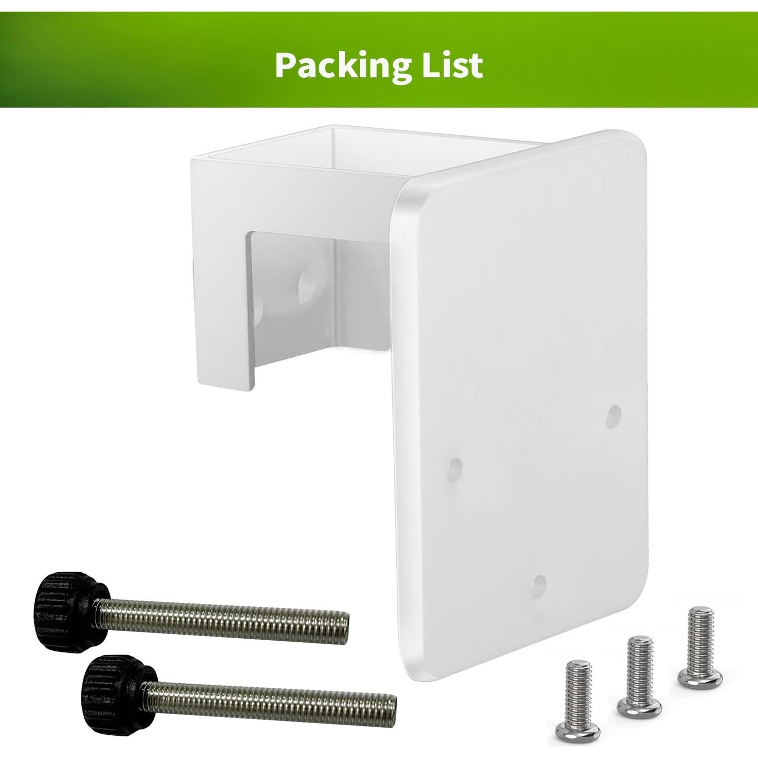 Soporte de Canalón Lonnky para Eufy SoloCam S340/E30 - Blanco