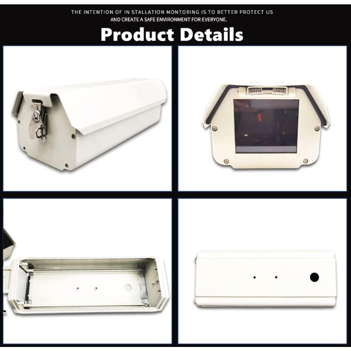 Carcasa de Cámara CCTV Aluminio IP65 con Soporte Ajustable