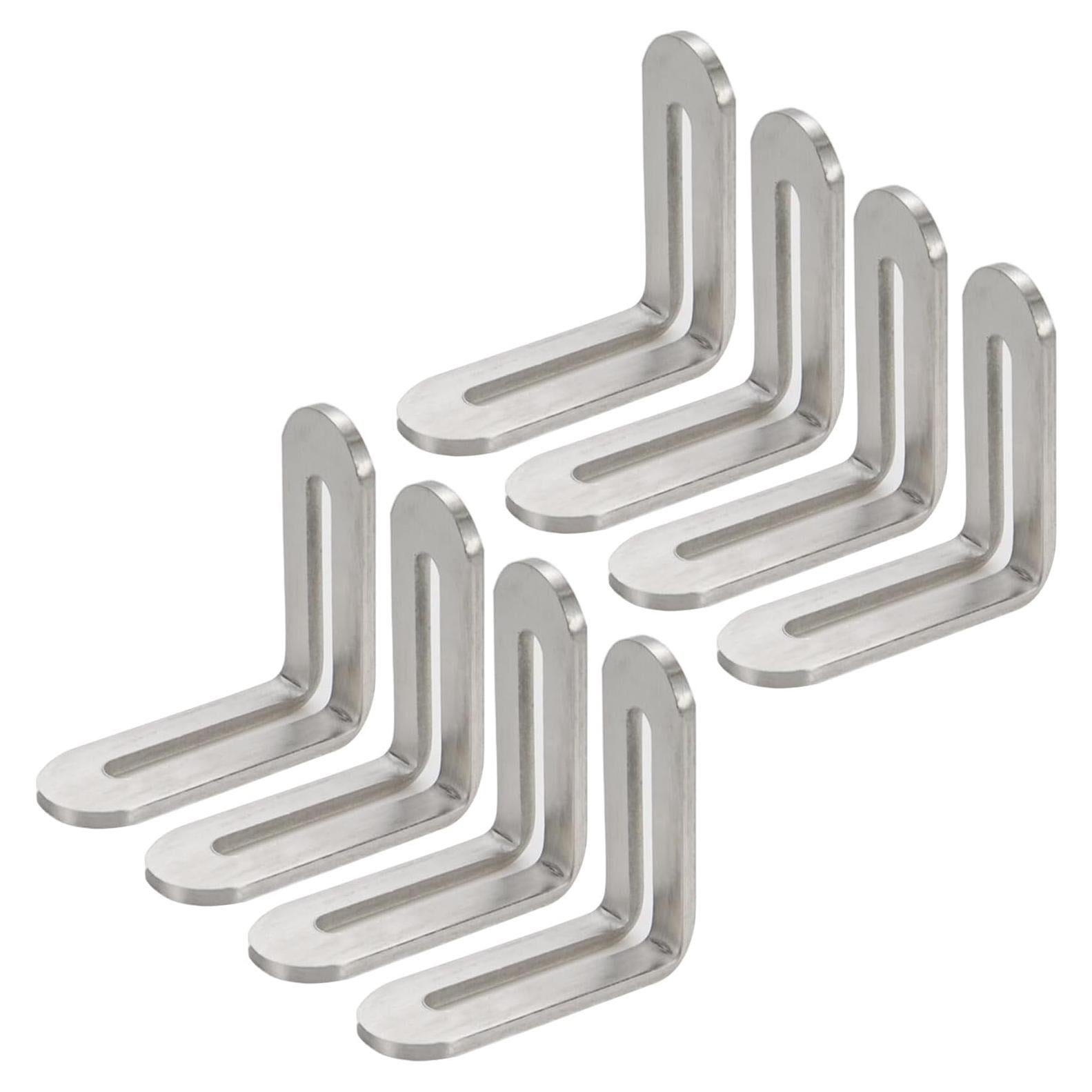 Soportes en L Ajustables Xiaoyztan 8 Pcs Acero Inoxidable 4.8x4.8cm