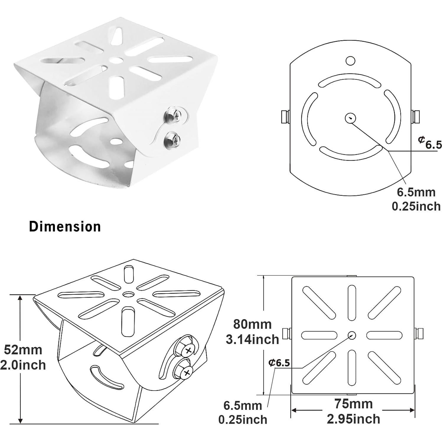 Soporte Doble de Montaje Pesado WiTi 40cm para Cámaras CCTV