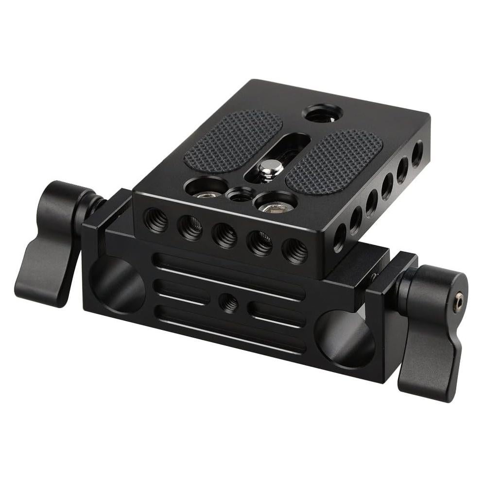 Base de cámara CAMVATE con riel de 15 mm para DSLR