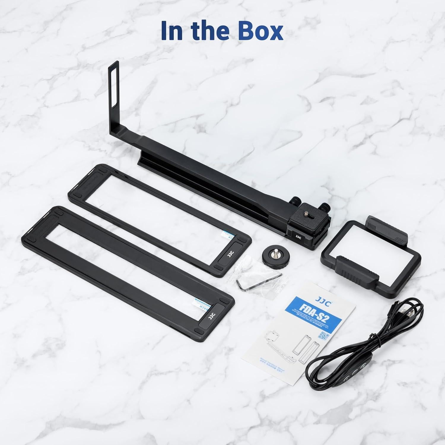 Digitalizador de Película JJC SlideRail 35mm/120 con Riel Ajustable