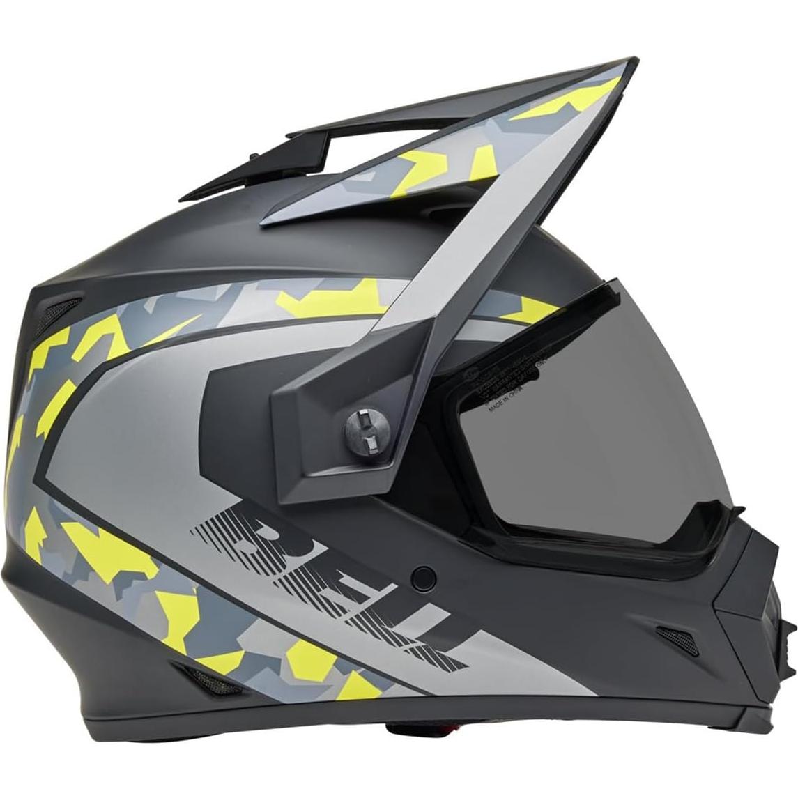 Casco Bell MX-9 Aventura MIPS Negro Mate Camo Amarillo