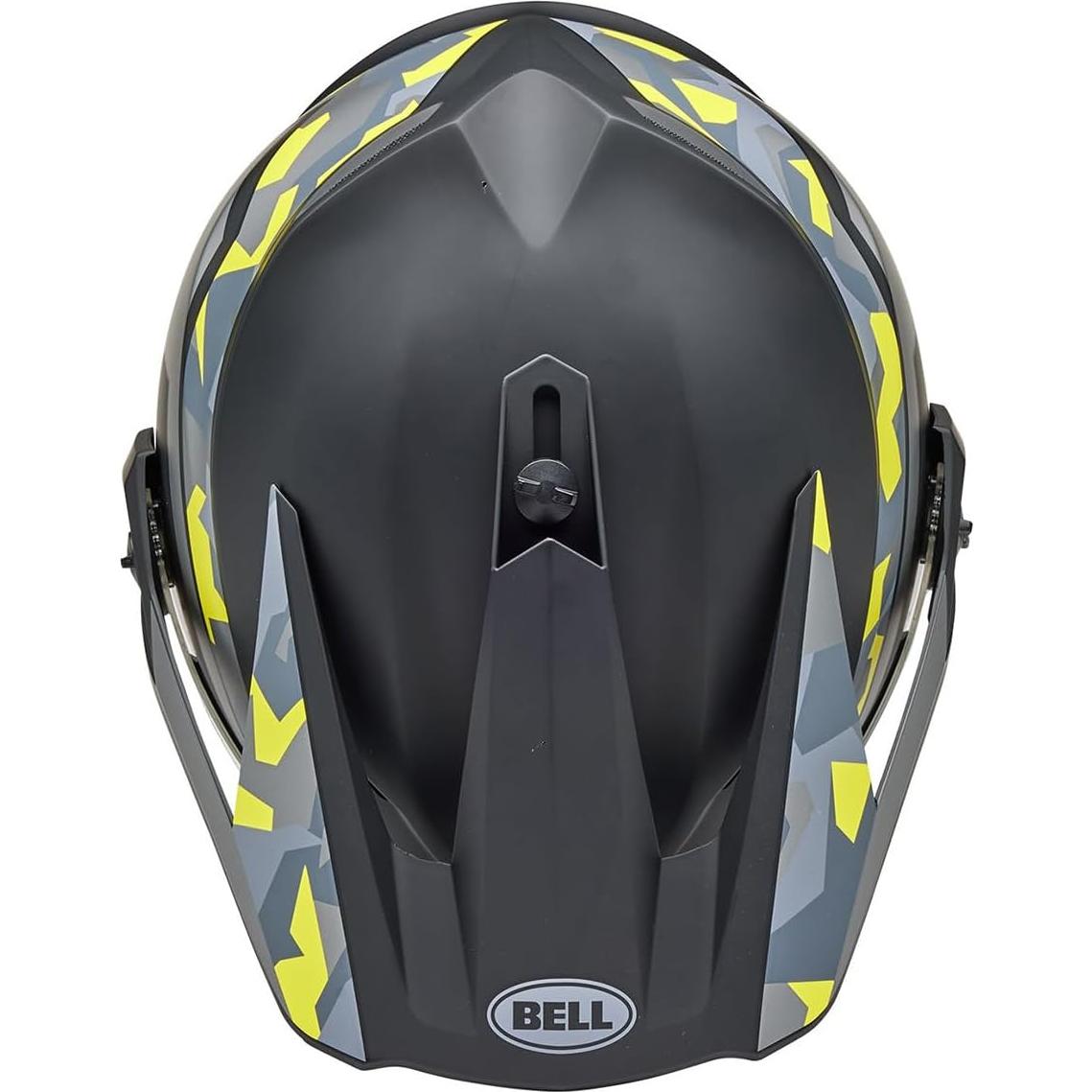 Casco Bell MX-9 Aventura MIPS Negro Mate Camo Amarillo