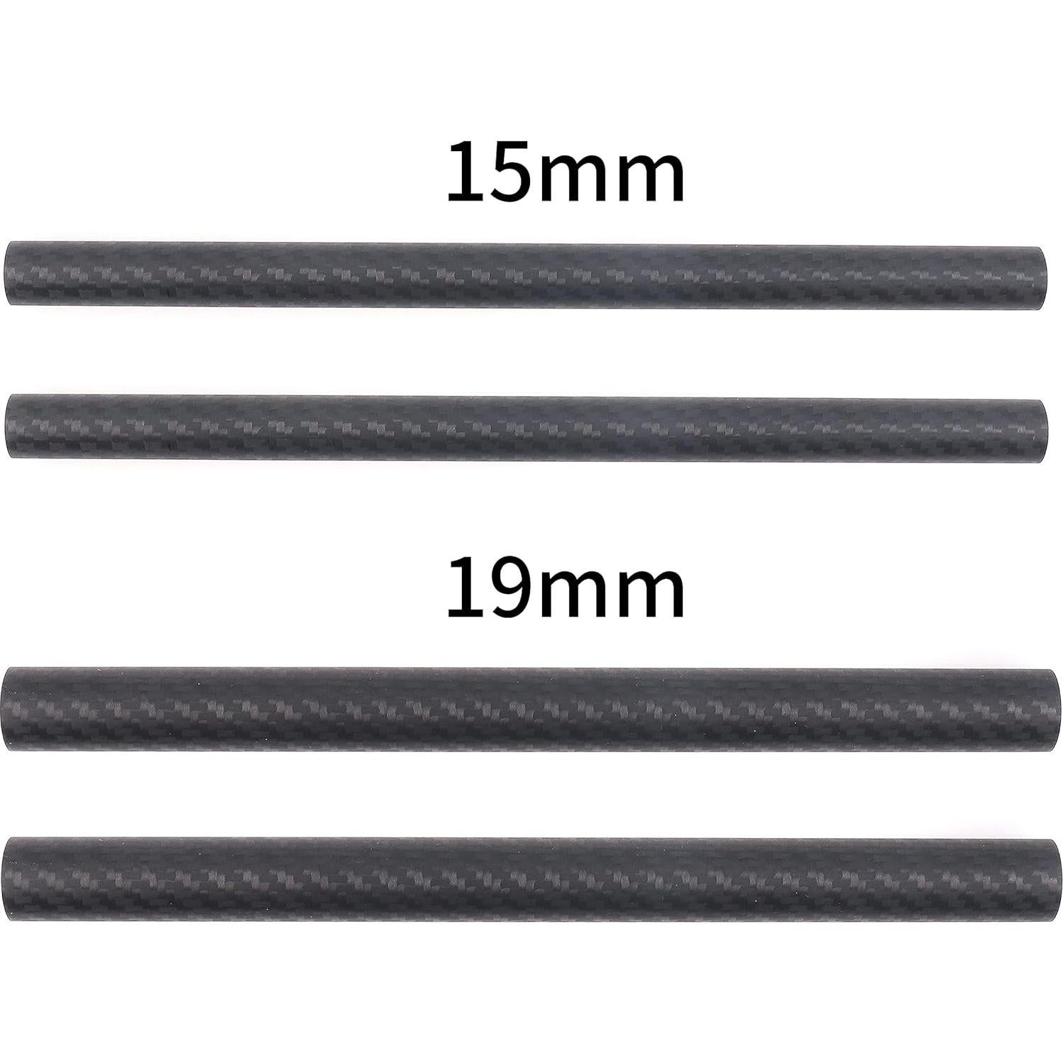 Varillas de Fibra de Carbono 40cm FocusFoto - Paquete de 2