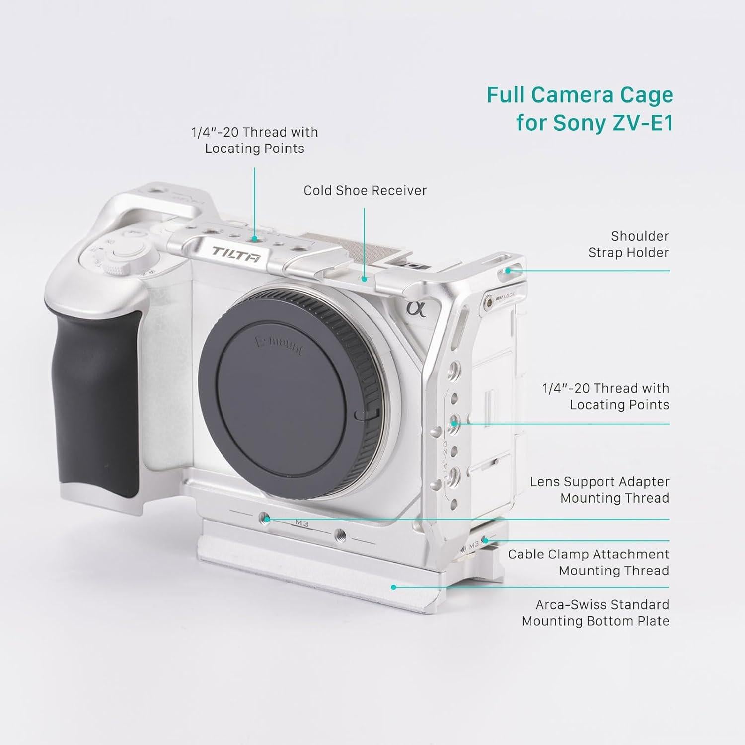 Jaula de Cámara Tilta TA-T35-FCC-B para Sony ZV-E1 - Completa