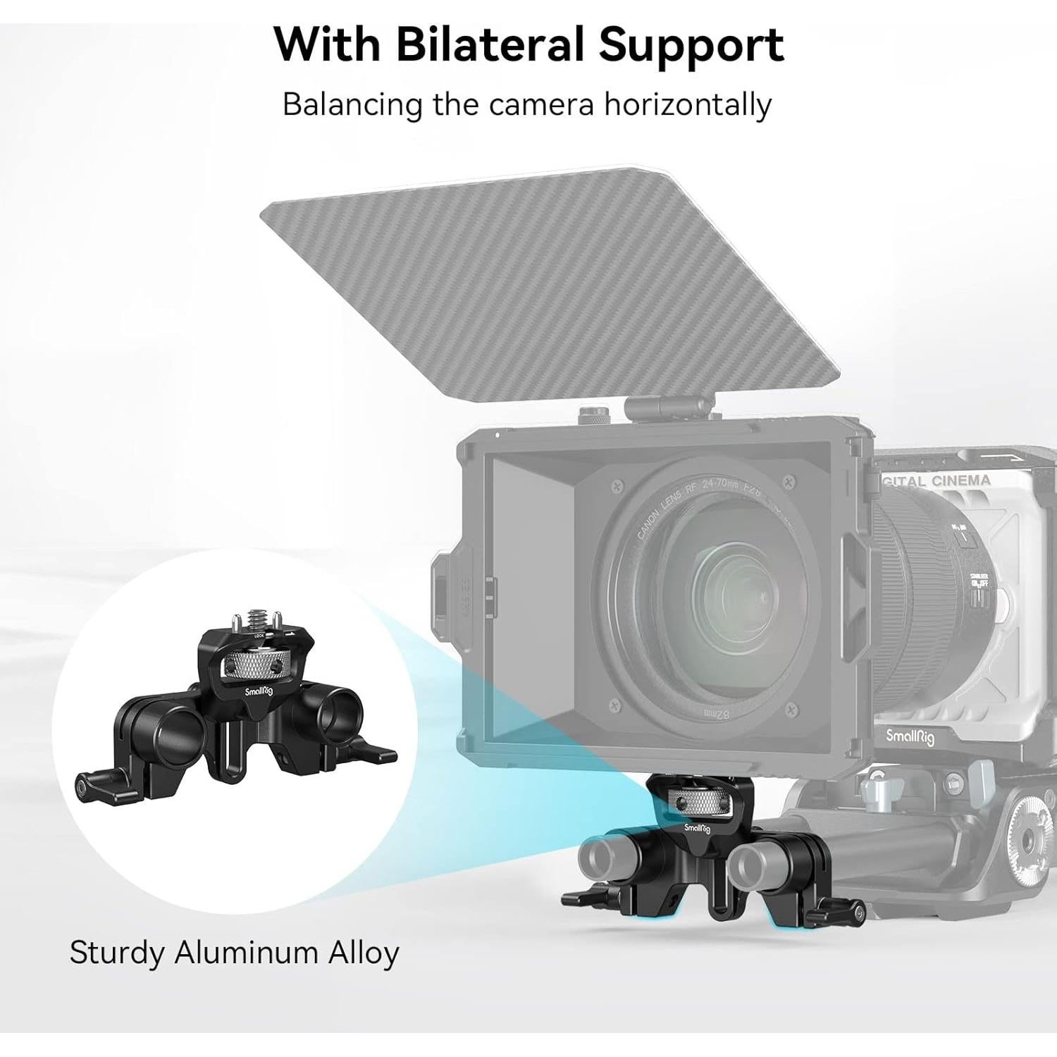 Soporte de Varilla LWS 15mm SMALLRIG 3652 Ajustable Antitorción