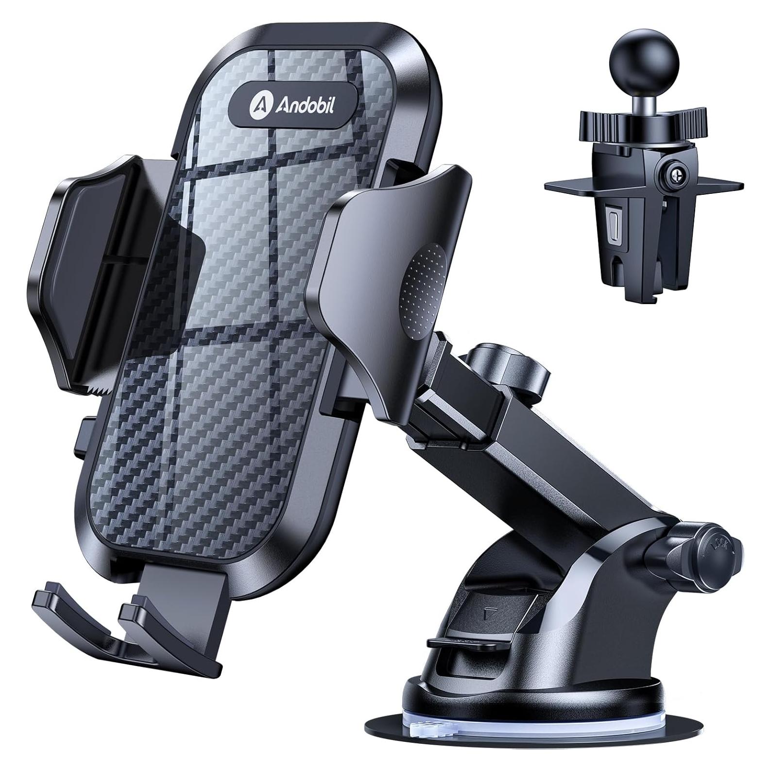 Soporte para Teléfono de Coche Andobil 3 en 1 - Negro
