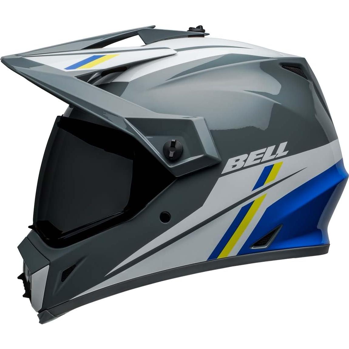 Casco Bell MX-9 Aventura MIPS Gris/Azul Mediano
