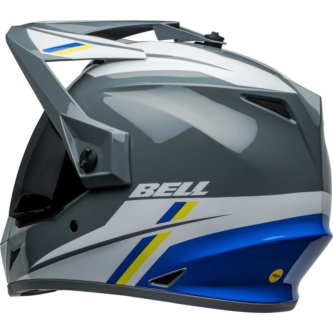 Casco Bell MX-9 Aventura MIPS Gris/Azul Mediano