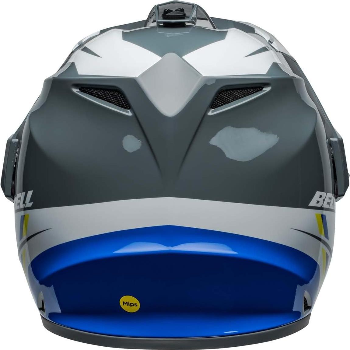Casco Bell MX-9 Aventura MIPS Gris/Azul Mediano