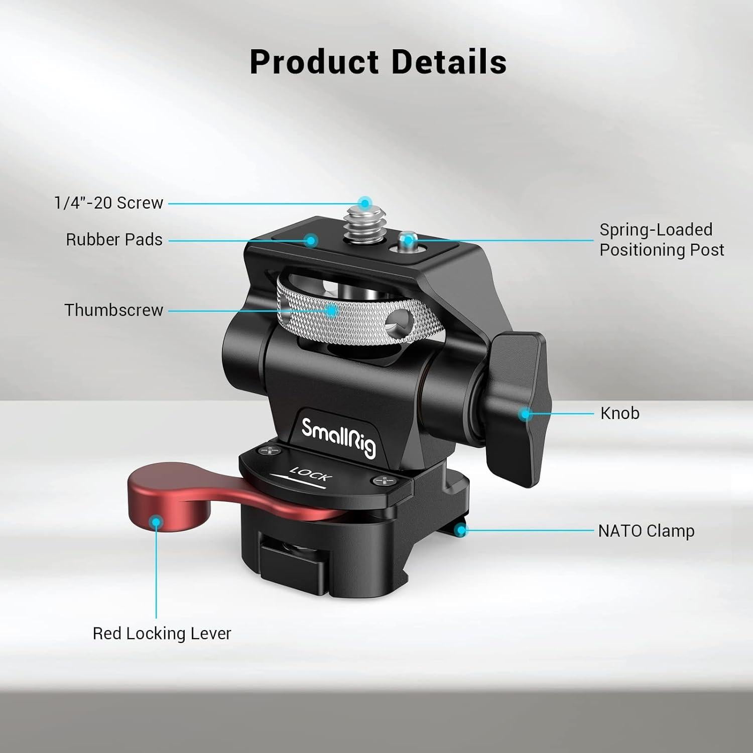 Soporte de Monitor Ajustable SmallRig 2906B para 5" y 7"