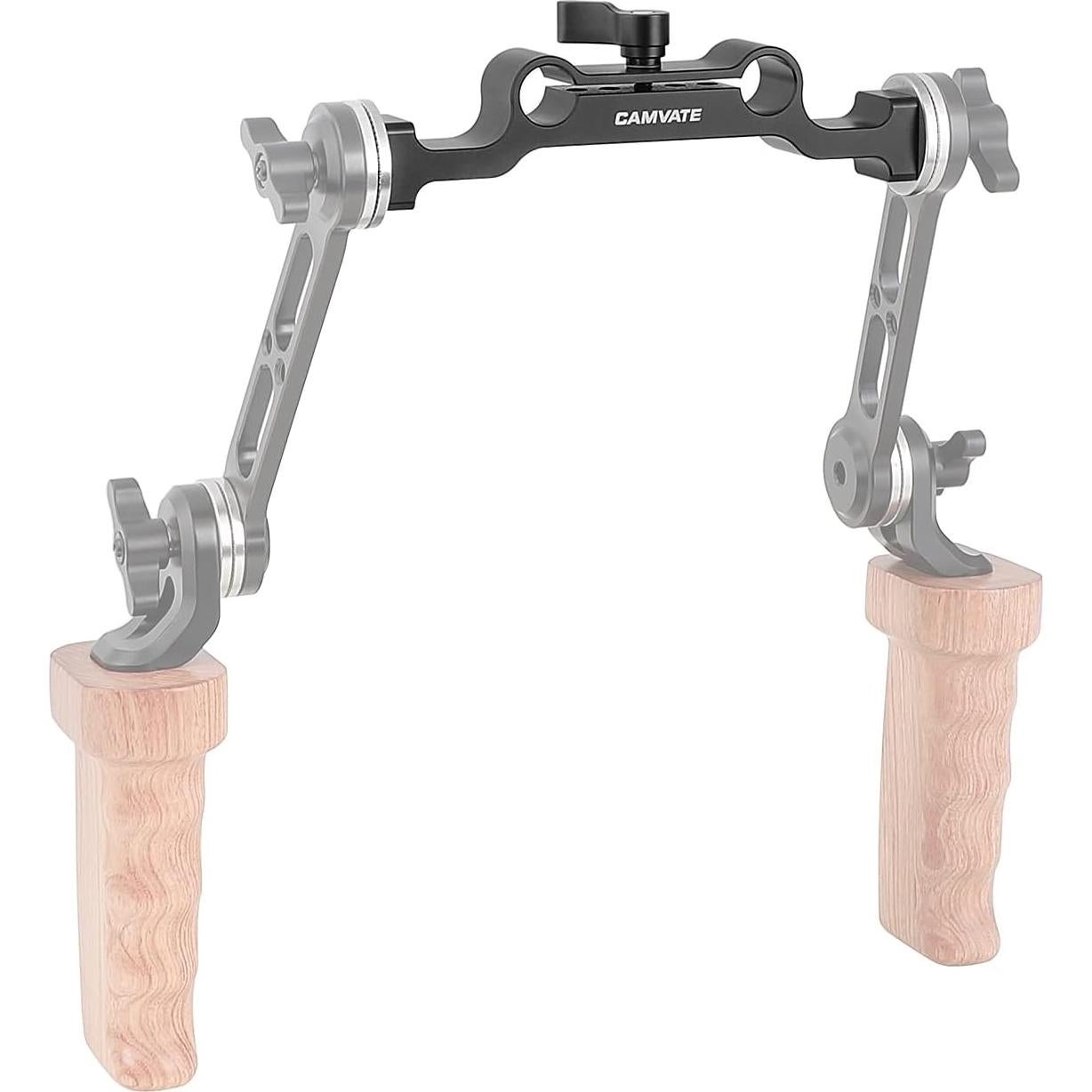 Abrazadera de Varilla CAMVATE 15mm con Adaptador M6 Rojo