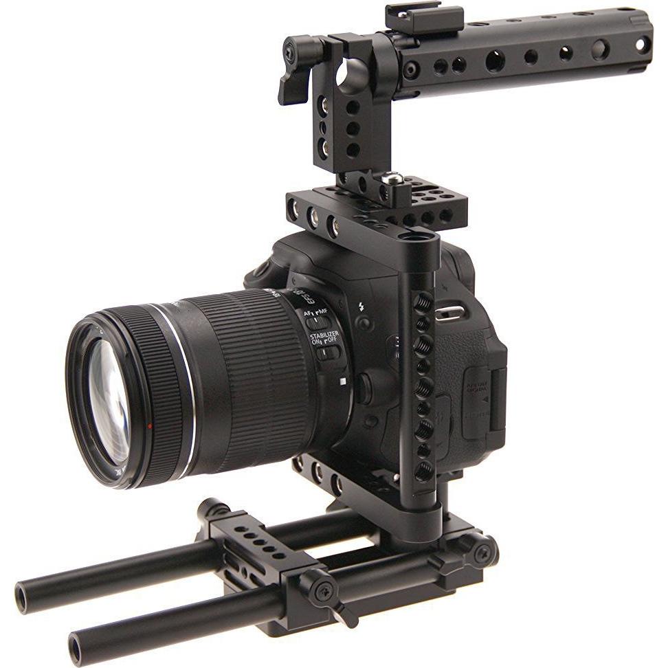 Jaula de Cámara CAMVATE con Mango Superior y Placa de Montaje