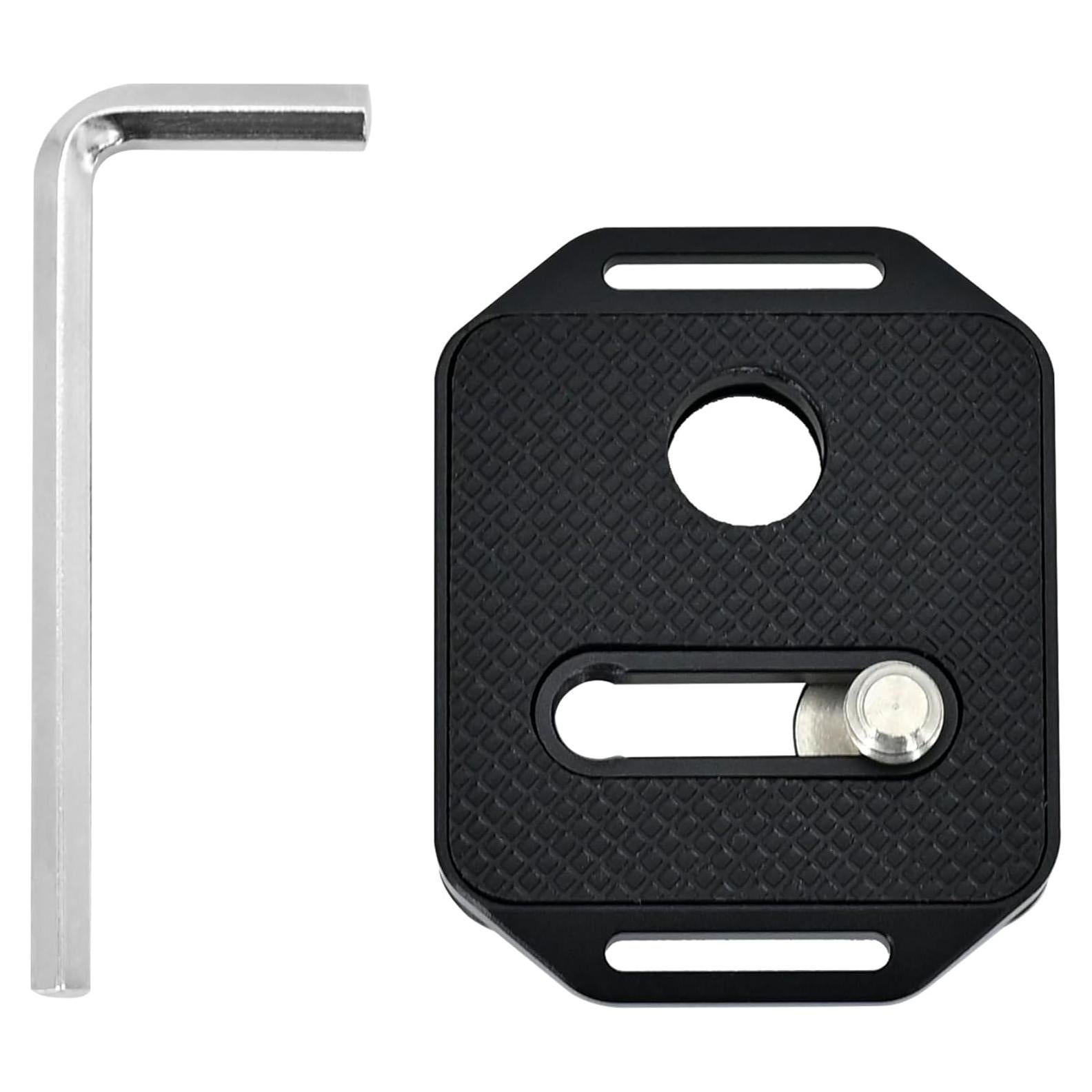 RETO Quick Release Plate TPM-01 with 1/4"-20 Screw - QD System and Arca Swiss System Compatible, Applicable for Kodak Camera Strap and Camera Strap with QD Sling Swivel, Side Strap Hole Available