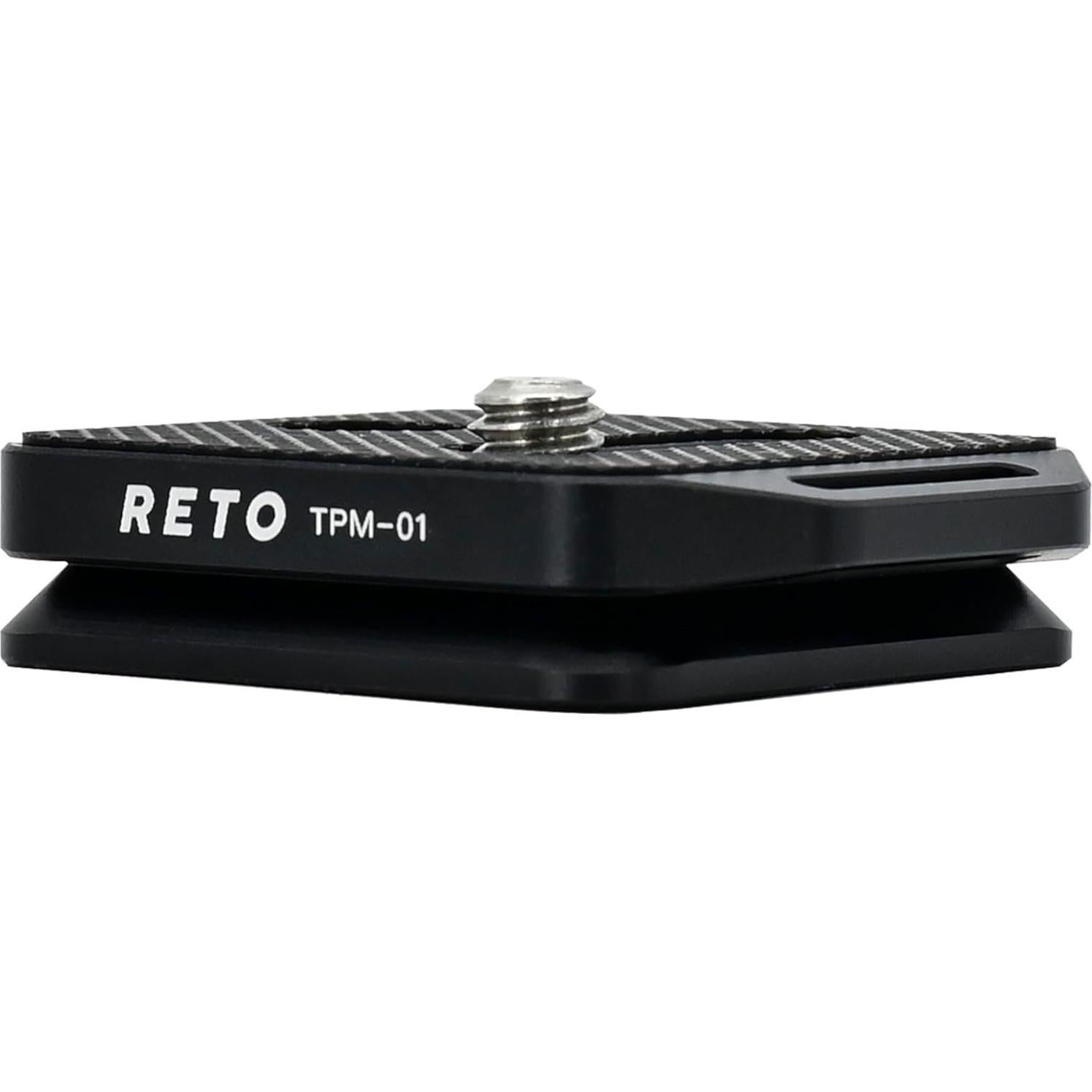 RETO Quick Release Plate TPM-01 with 1/4"-20 Screw - QD System and Arca Swiss System Compatible, Applicable for Kodak Camera Strap and Camera Strap with QD Sling Swivel, Side Strap Hole Available
