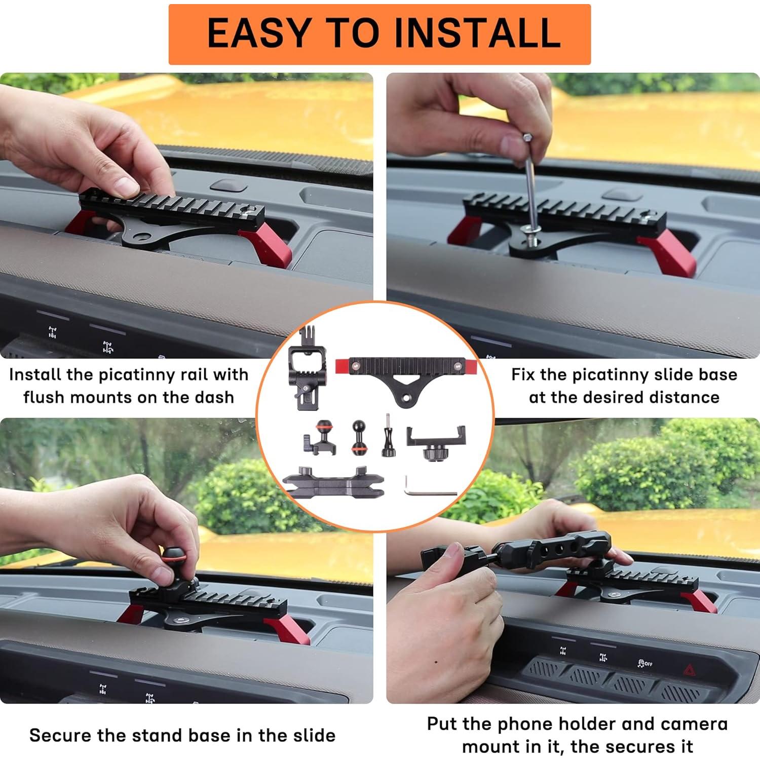 Soporte para Teléfono Ajustable JHD-TOGO para Ford Bronco 2021-2024