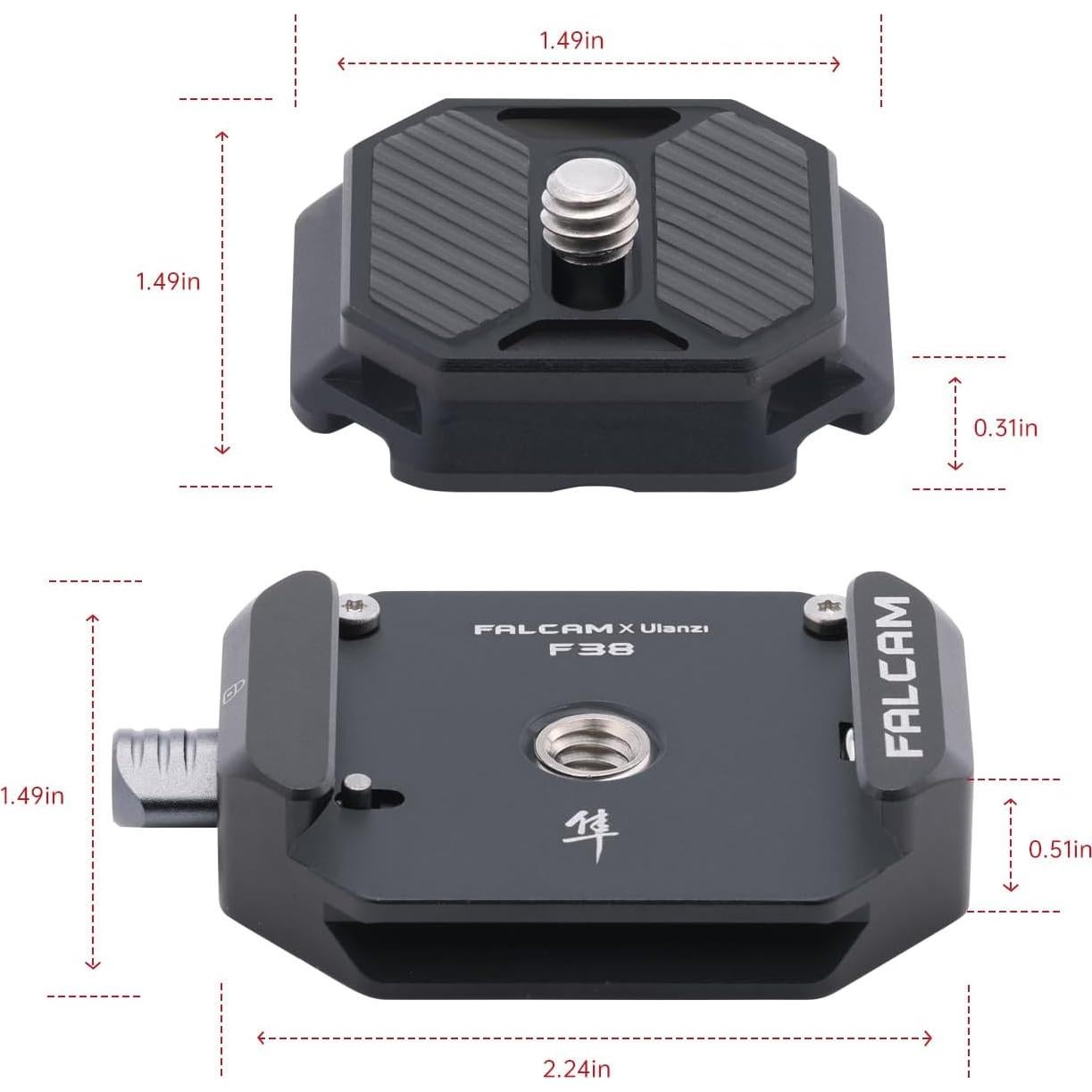 Kit de Liberación Rápida FALCAM F38 V1 para Cámara DSLR/Mirrorless