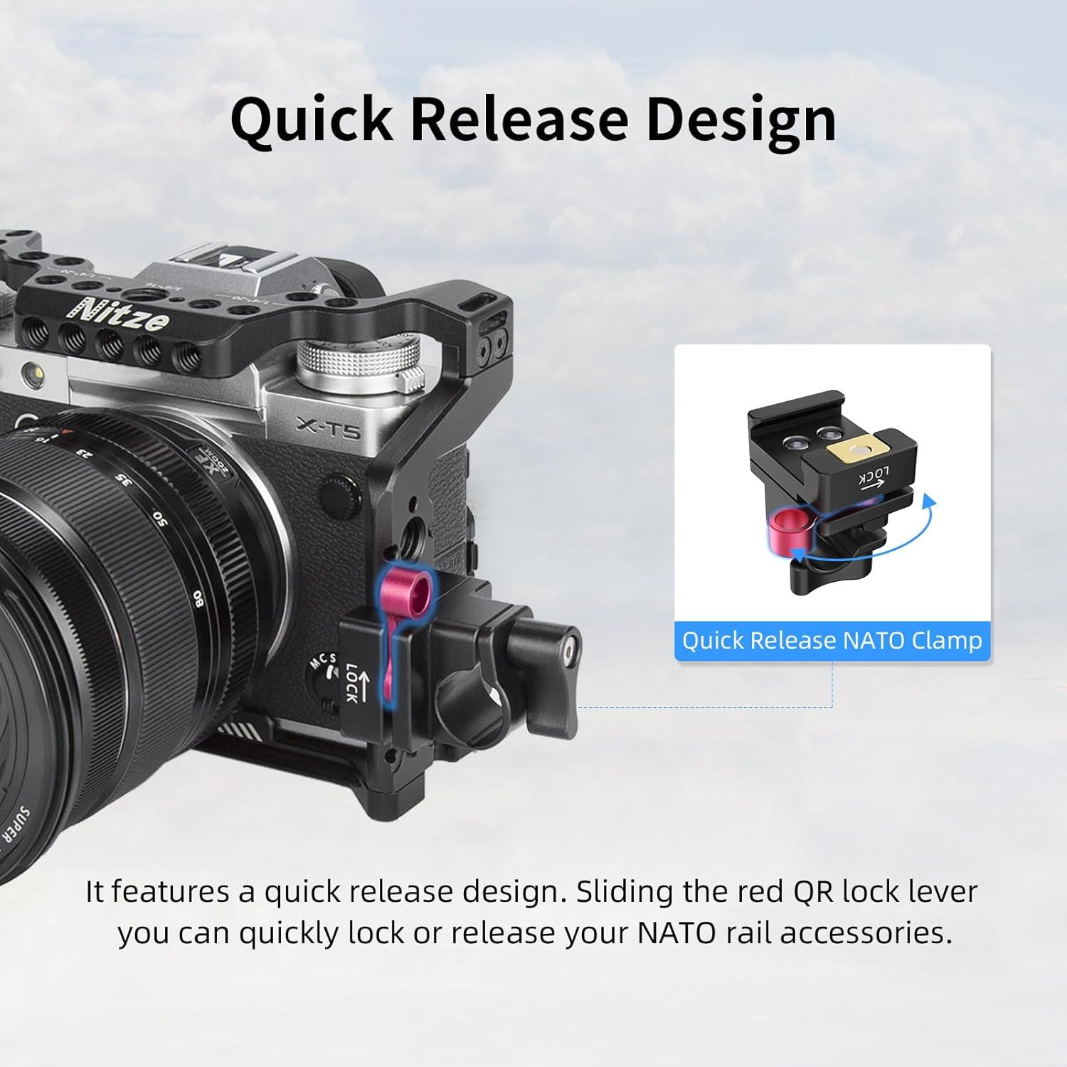 Abrazadera NATO de liberación rápida Nitze N20J 15mm