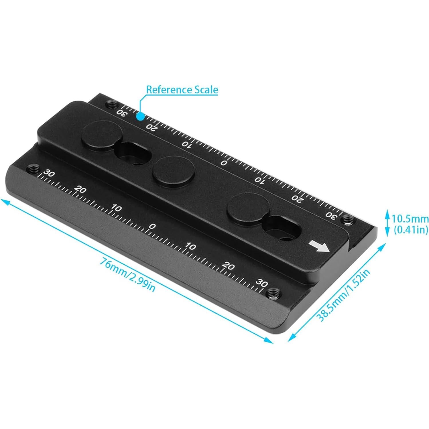 Adaptador de Placa de Trípode KeyMod Yueoct 76mm Antideslizante
