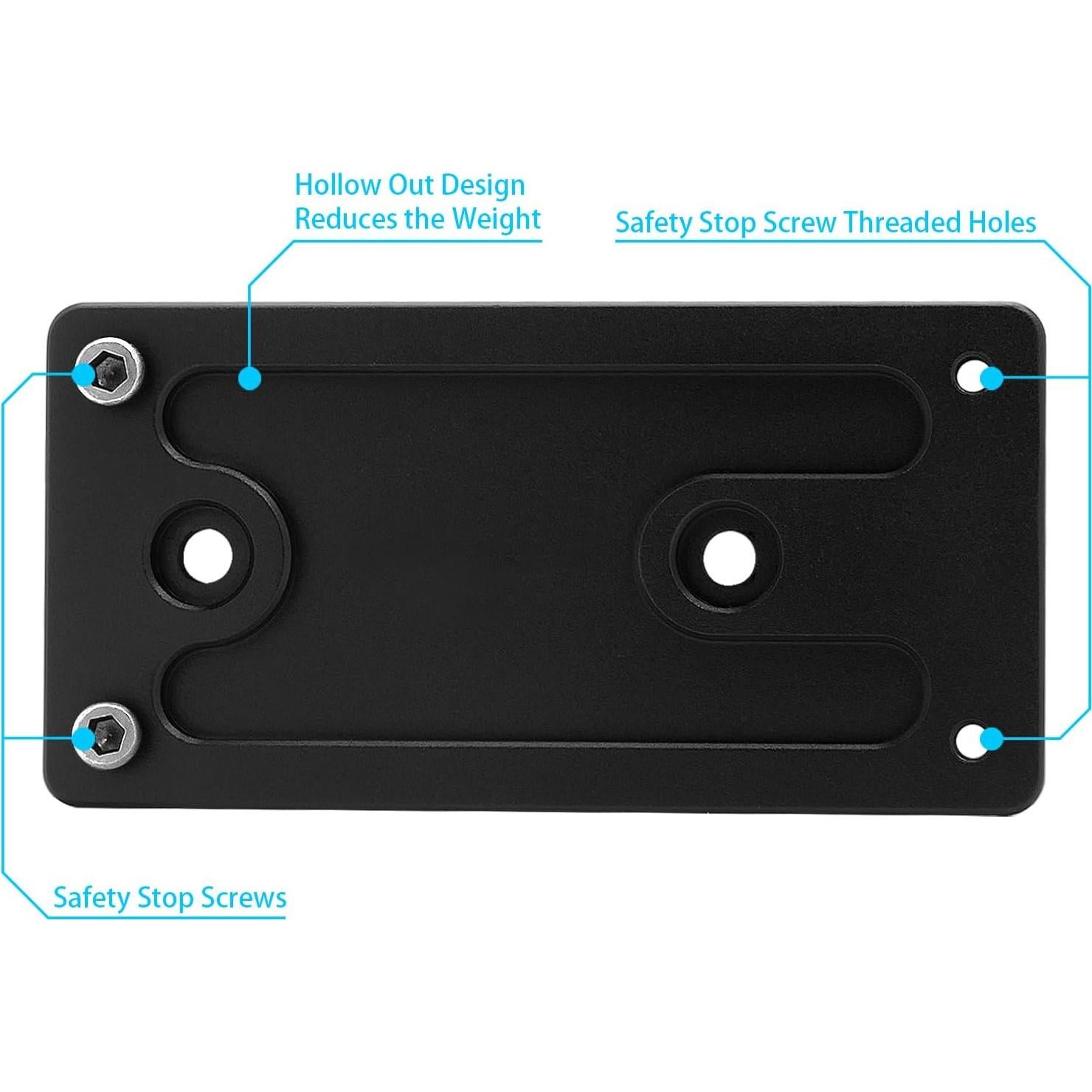 Adaptador de Placa de Trípode KeyMod Yueoct 76mm Antideslizante