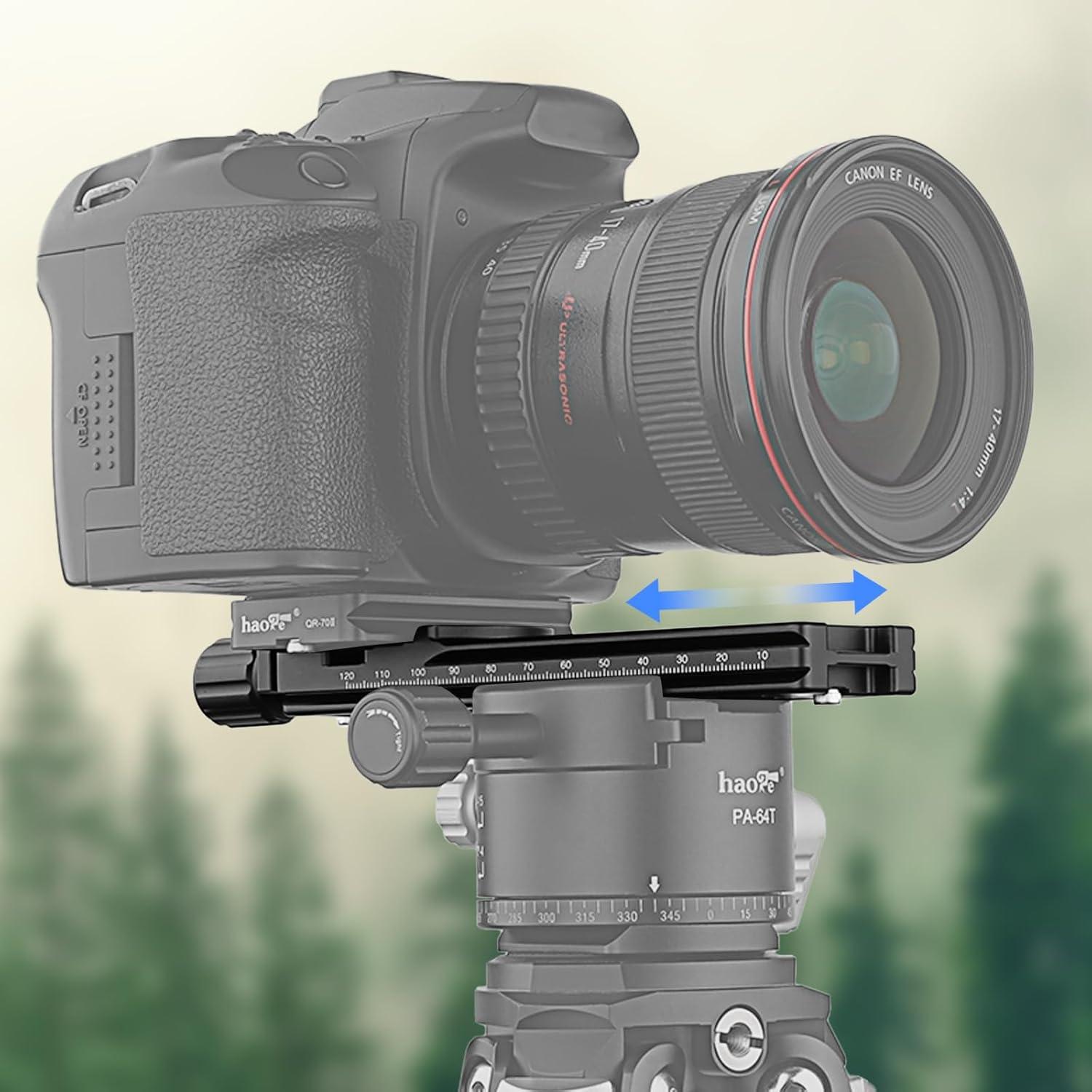 Riel Nodal Doble Cola de Milano Haoge LQR-140CP para Fotografía