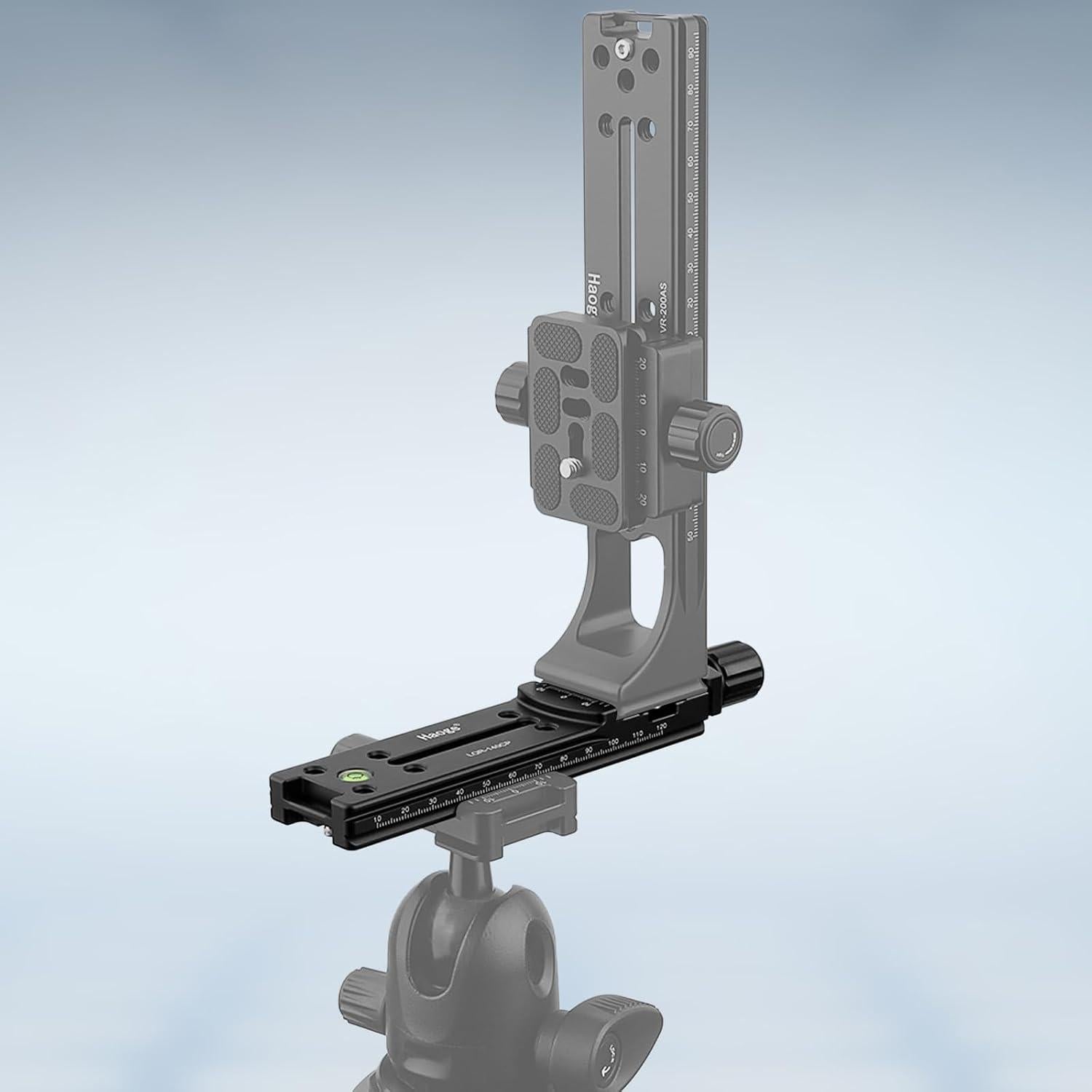 Riel Nodal Doble Cola de Milano Haoge LQR-140CP para Fotografía