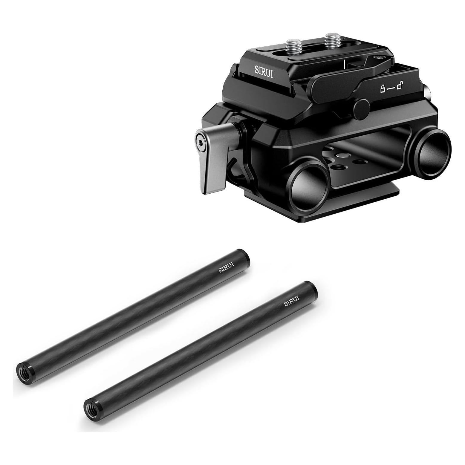 Sistema de Soporte de Riel de 15mm SIRUI con Placa ARCA