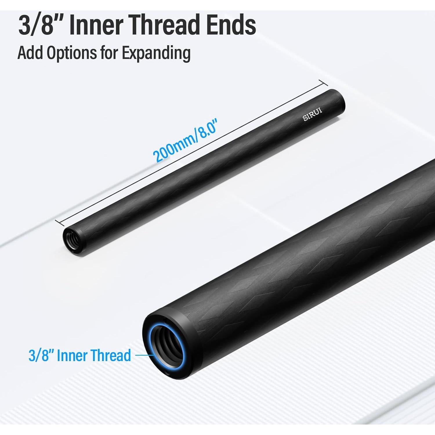 Sistema de Soporte de Riel de 15mm SIRUI con Placa ARCA