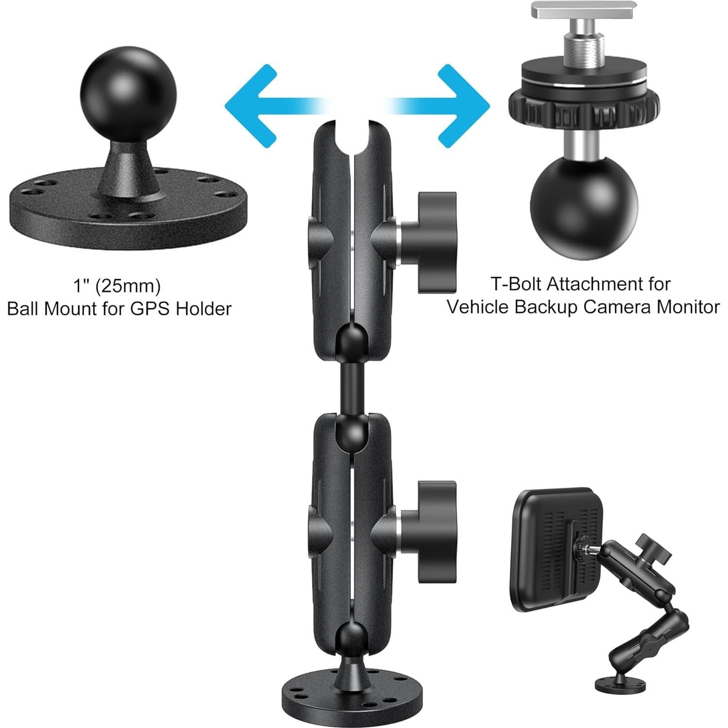 Soporte de Bola Kewirya para Localizador de Peces y GPS 26.16 cm