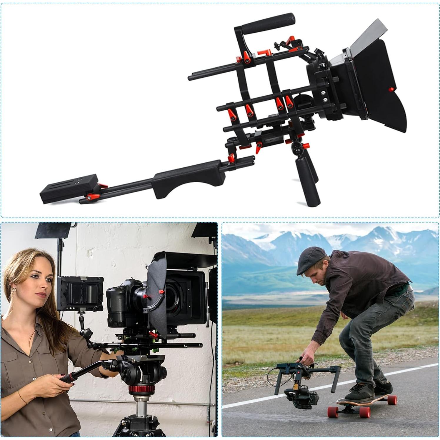 Tapón de Varilla 15mm PATIKIL - Paquete de 4 Aluminio Negro