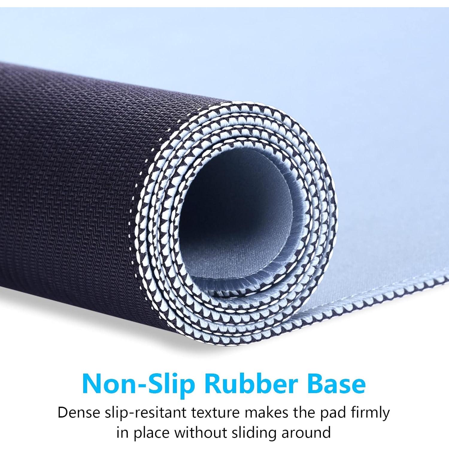 Alfombrilla de Ratón Dapesuom XXL Antideslizante Azul