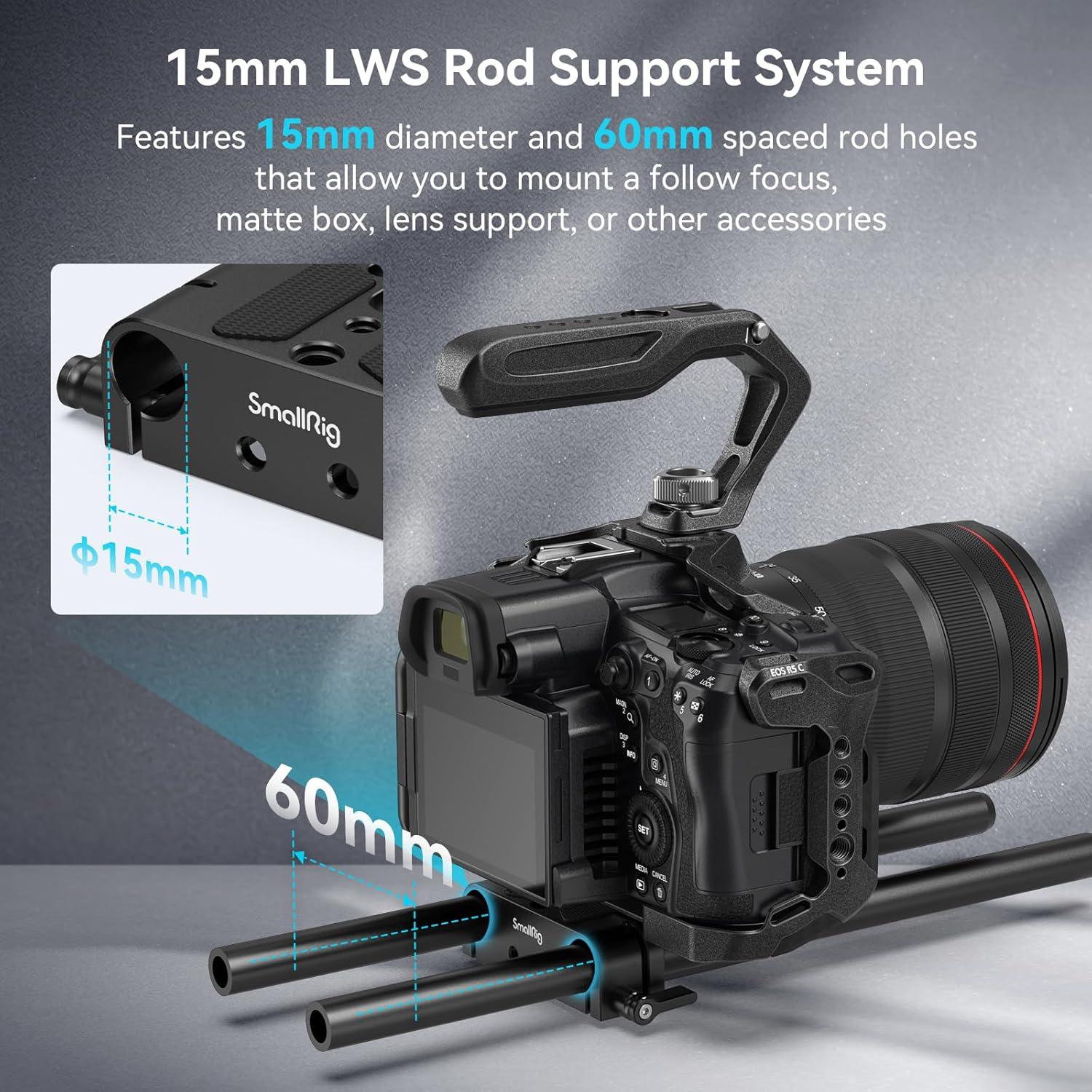 Placa Base SmallRig con Abrazadera y Varilla de 15mm