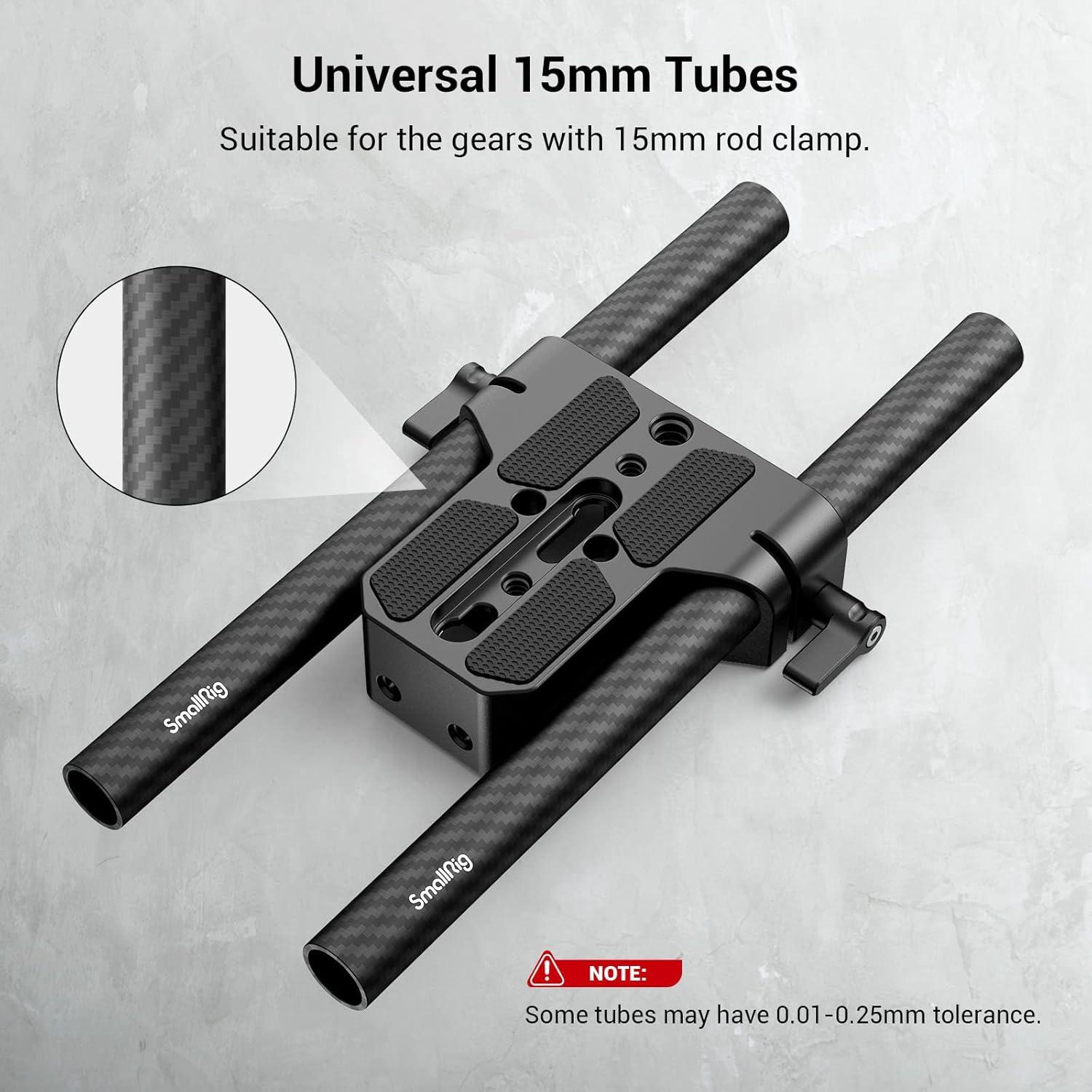 Placa Base SmallRig con Abrazadera y Varilla de 15mm