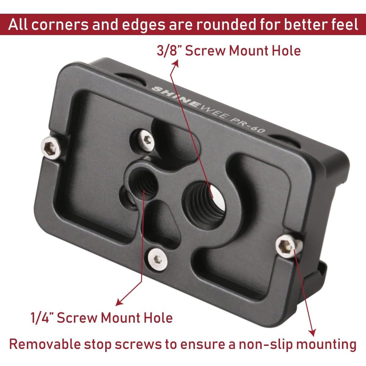 Adaptador Picatinny a Arca Suiza SHINEWEE 3.81 cm