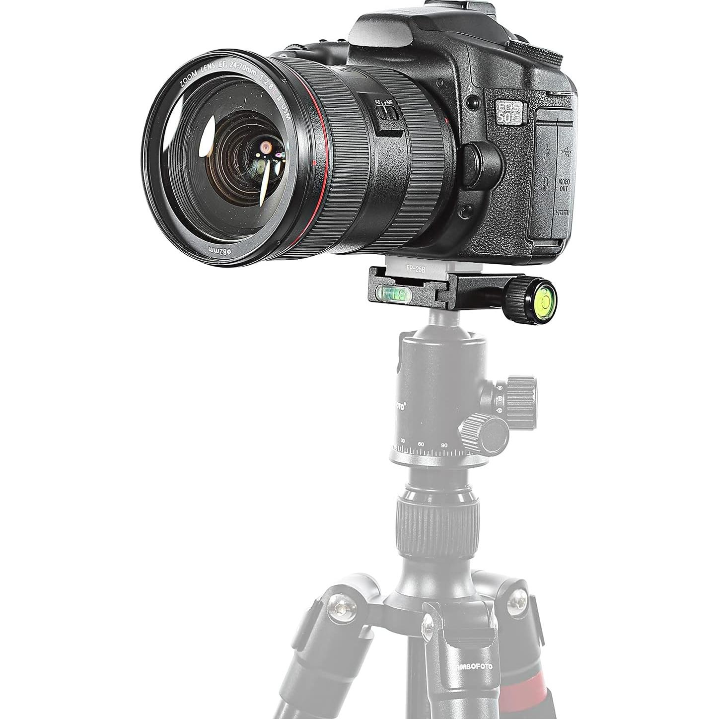 Placa de liberación rápida Neewer 50mm con nivel burbuja