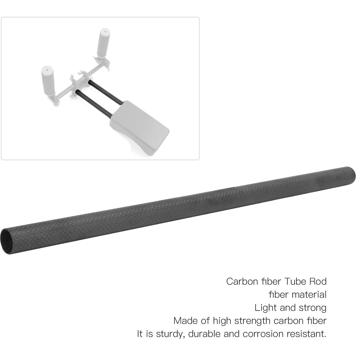 Varilla de fibra de carbono 19mm REXVTNS 40cm ligera y robusta